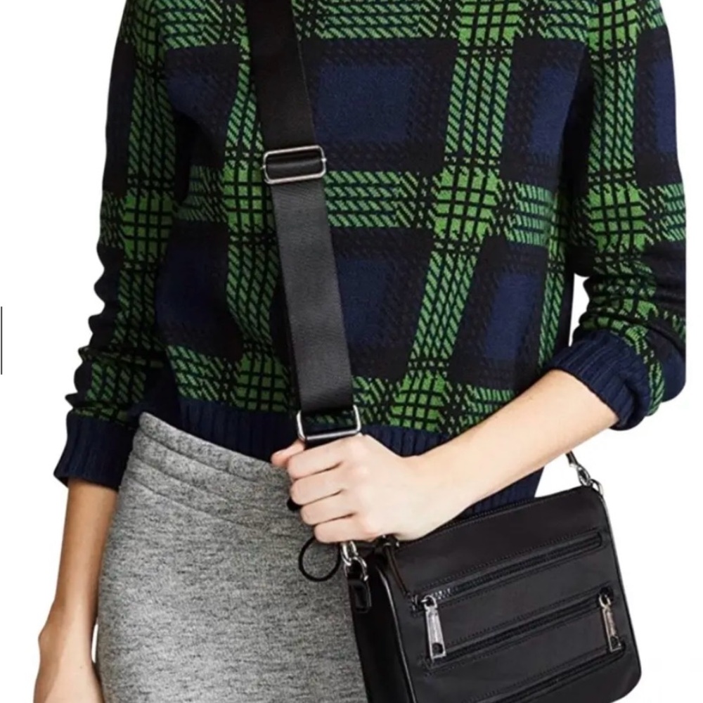 COPY - Rebecca Minkoff crossbody bag black with silver details